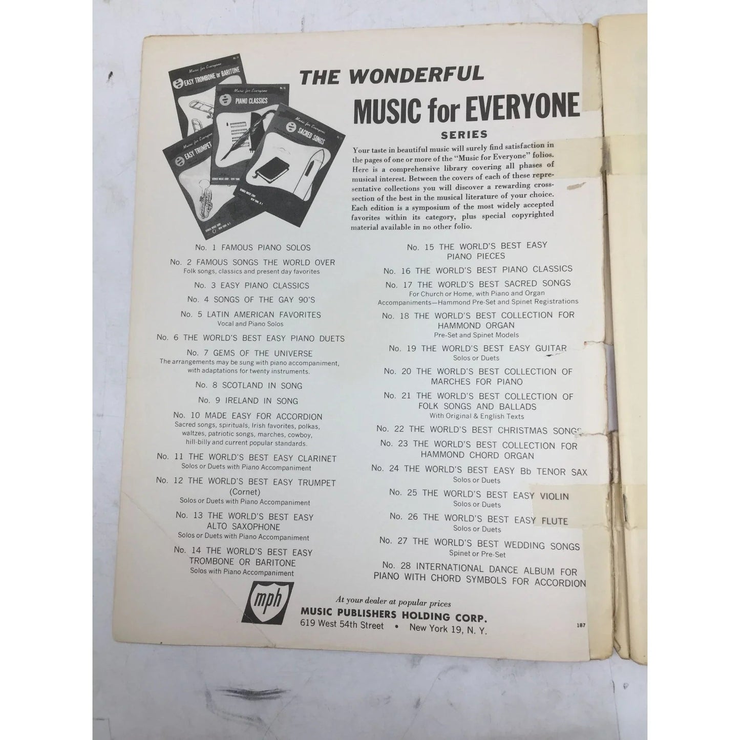 Harms Hits Through The Years Vintage Sheet Music book - A+ Stuff - SHEET MUSIC - A+ Stuff