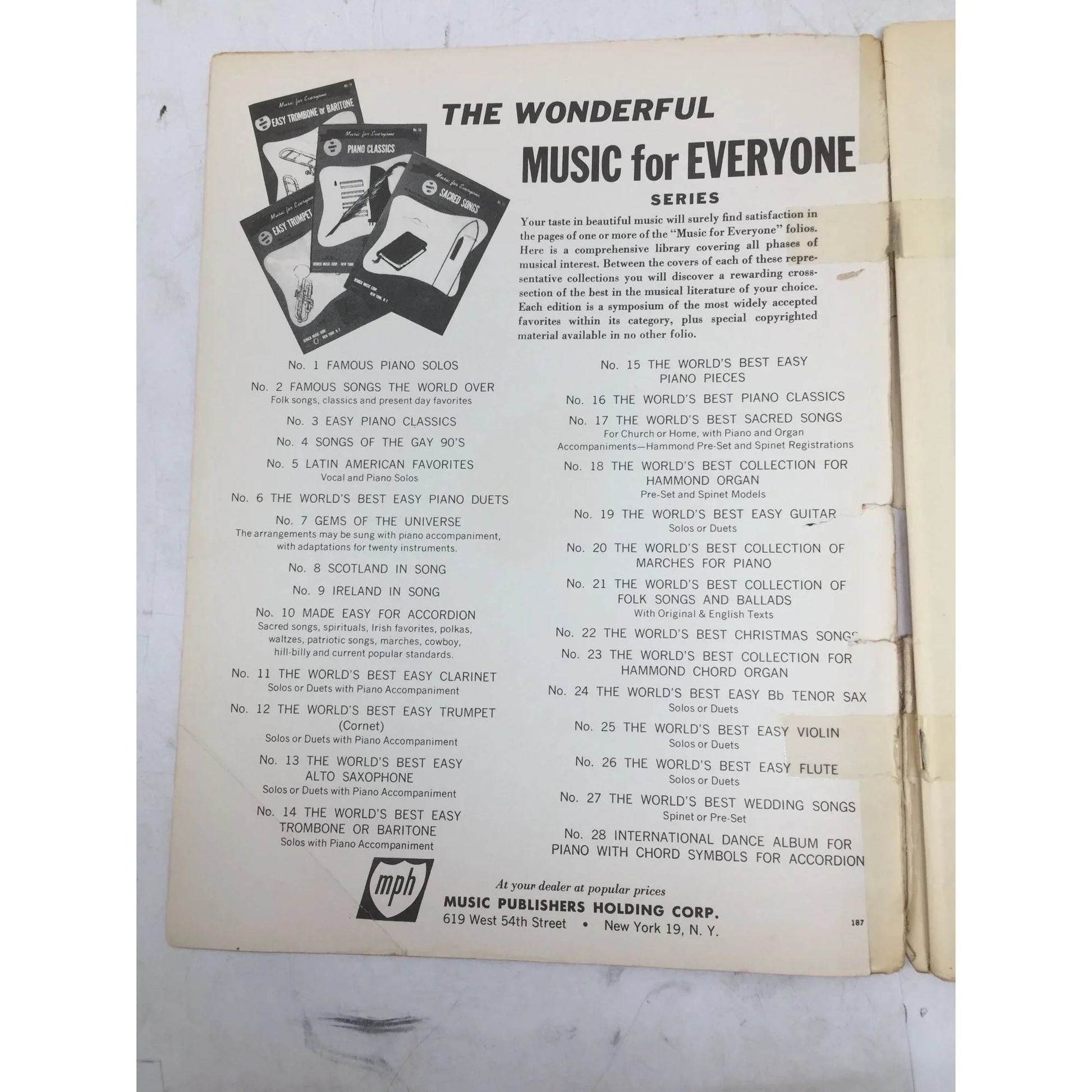 Harms Hits Through The Years Vintage Sheet Music book - A+ Stuff - SHEET MUSIC - A+ Stuff