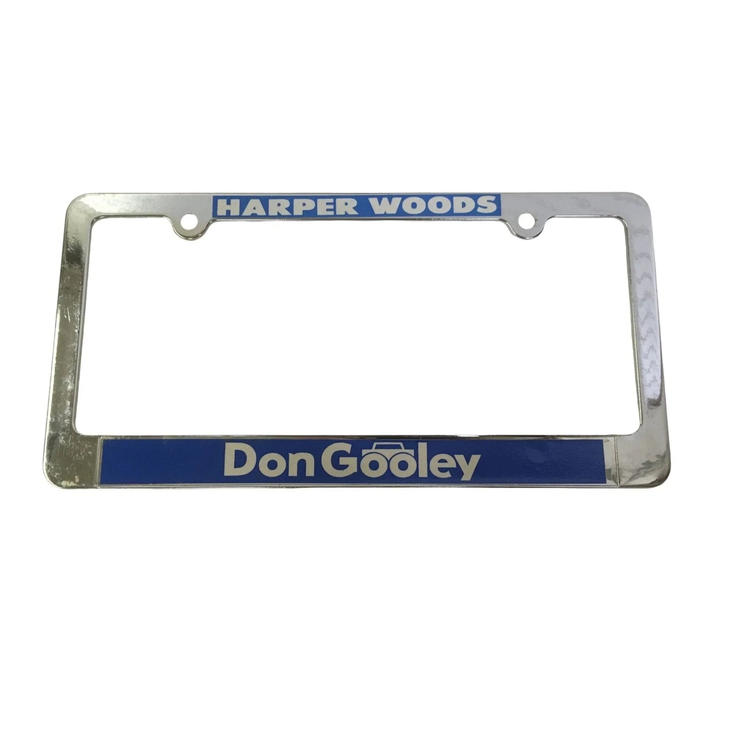 Harper Woods Don Gooley Blue and Silver License Plate Frame - A+ Stuff - Auto Part - A+ Stuff