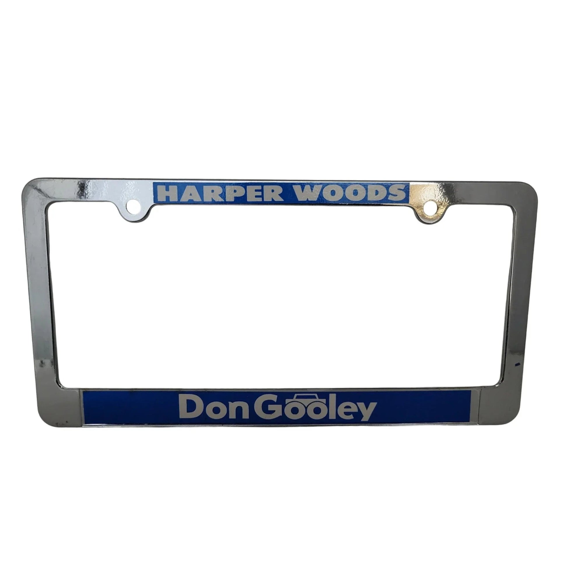 Harper Woods Don Gooley Blue and Silver License Plate Frame - A+ Stuff - Auto Part - A+ Stuff