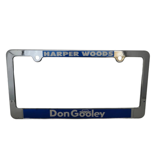 Harper Woods Don Gooley Blue and Silver License Plate Frame - A+ Stuff - Auto Part - A+ Stuff