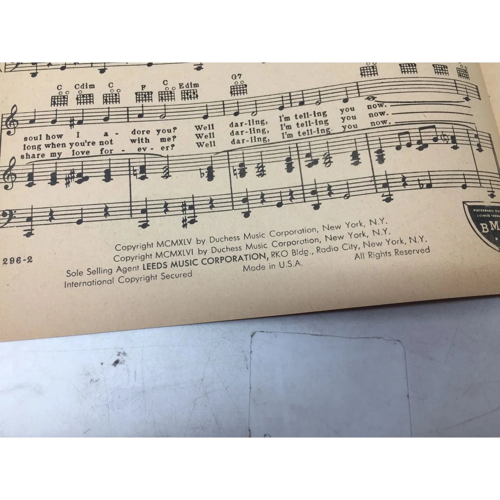 ''Have I Told You Lately That I Love You ?'' Vintage sheet music - A+ Stuff - sheet music - A+ Stuff