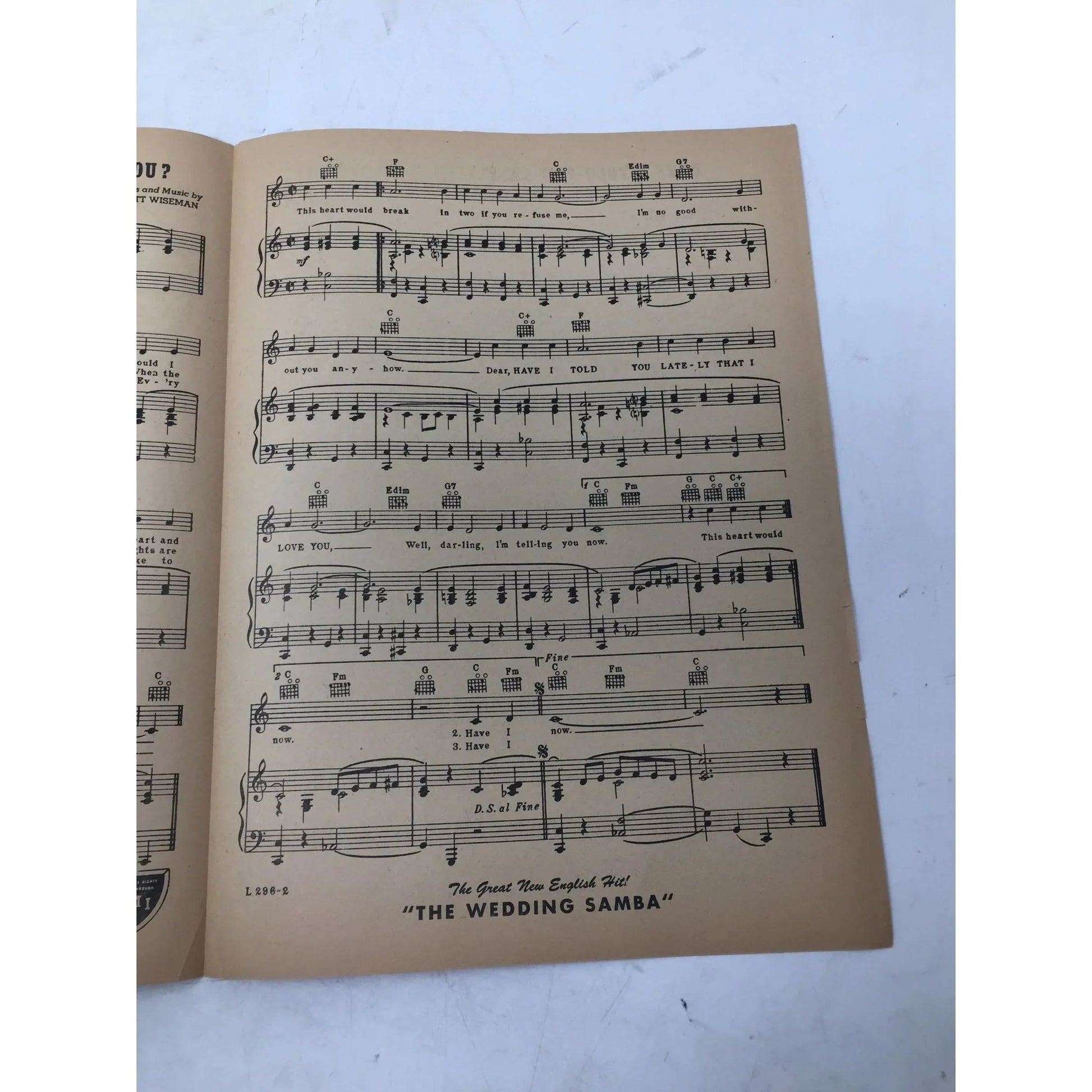''Have I Told You Lately That I Love You ?'' Vintage sheet music - A+ Stuff - sheet music - A+ Stuff