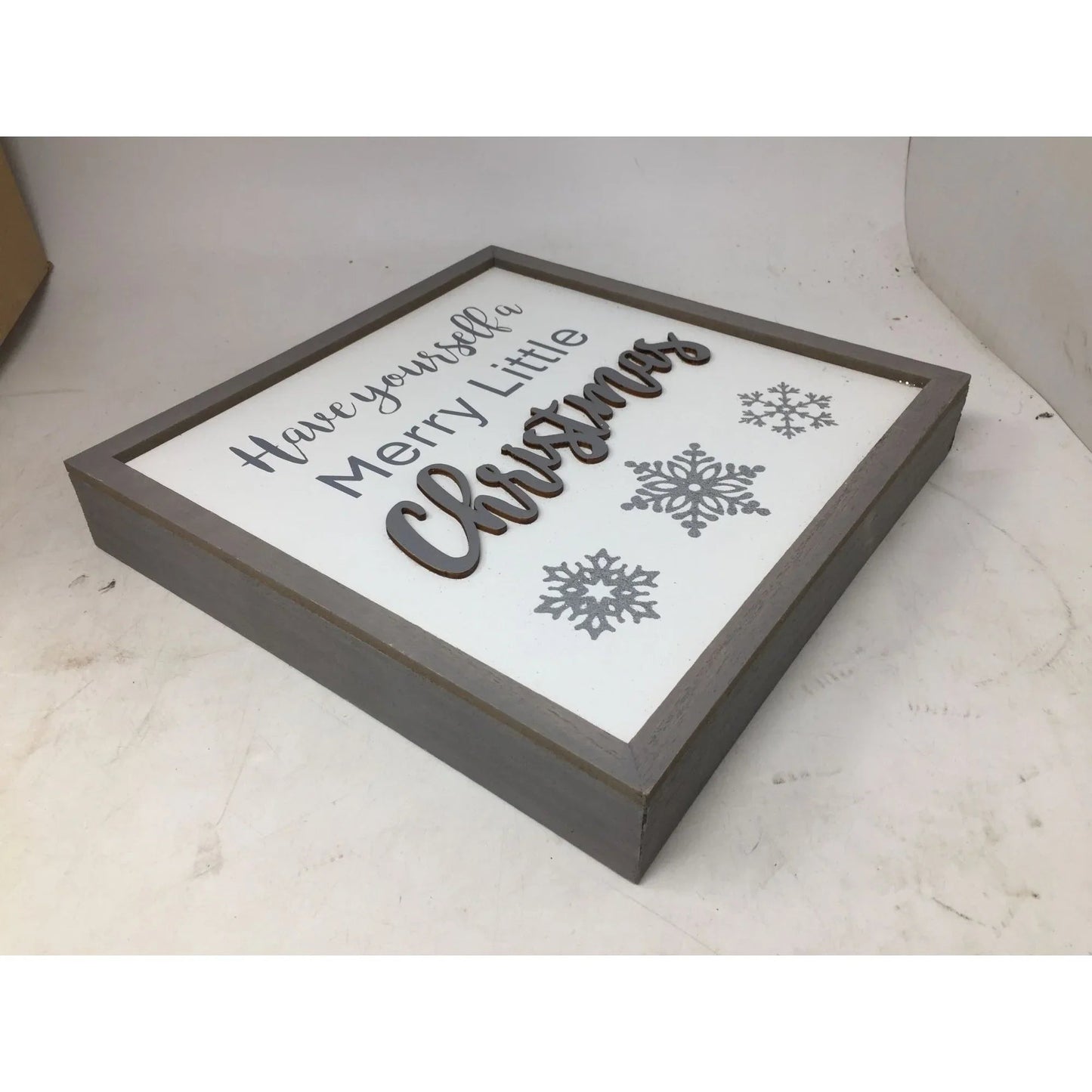''Have Yourself A Merry Little Christmas'' Wooden Holiday Christmas Sign - A+ Stuff - Seasonal & Holiday Decorations - A+ Stuff