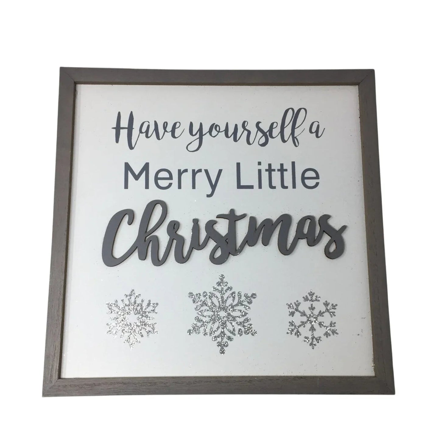 ''Have Yourself A Merry Little Christmas'' Wooden Holiday Christmas Sign - A+ Stuff - Seasonal & Holiday Decorations - A+ Stuff