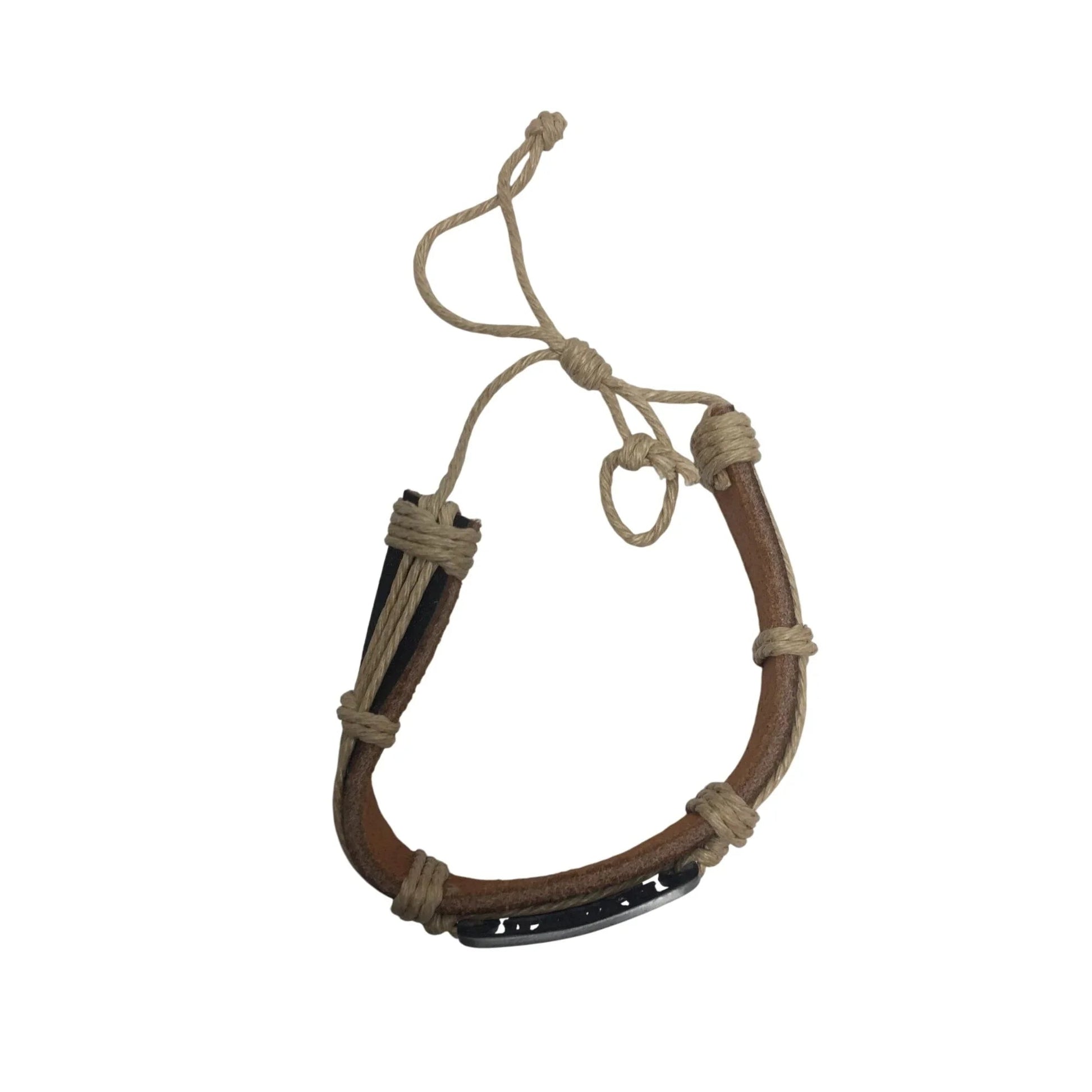 HAWAII Leather Brown Adjustable Souvenir Bracelet with Sea Turtles on it - A+ Stuff - Bracelet - A+ Stuff