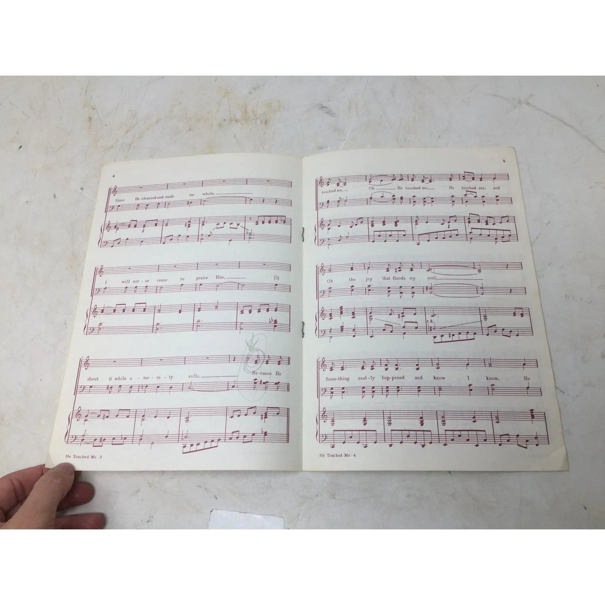 ''He Touched Me'' by William J. Gaither sheet music - A+ Stuff - SHEET MUSIC - A+ Stuff