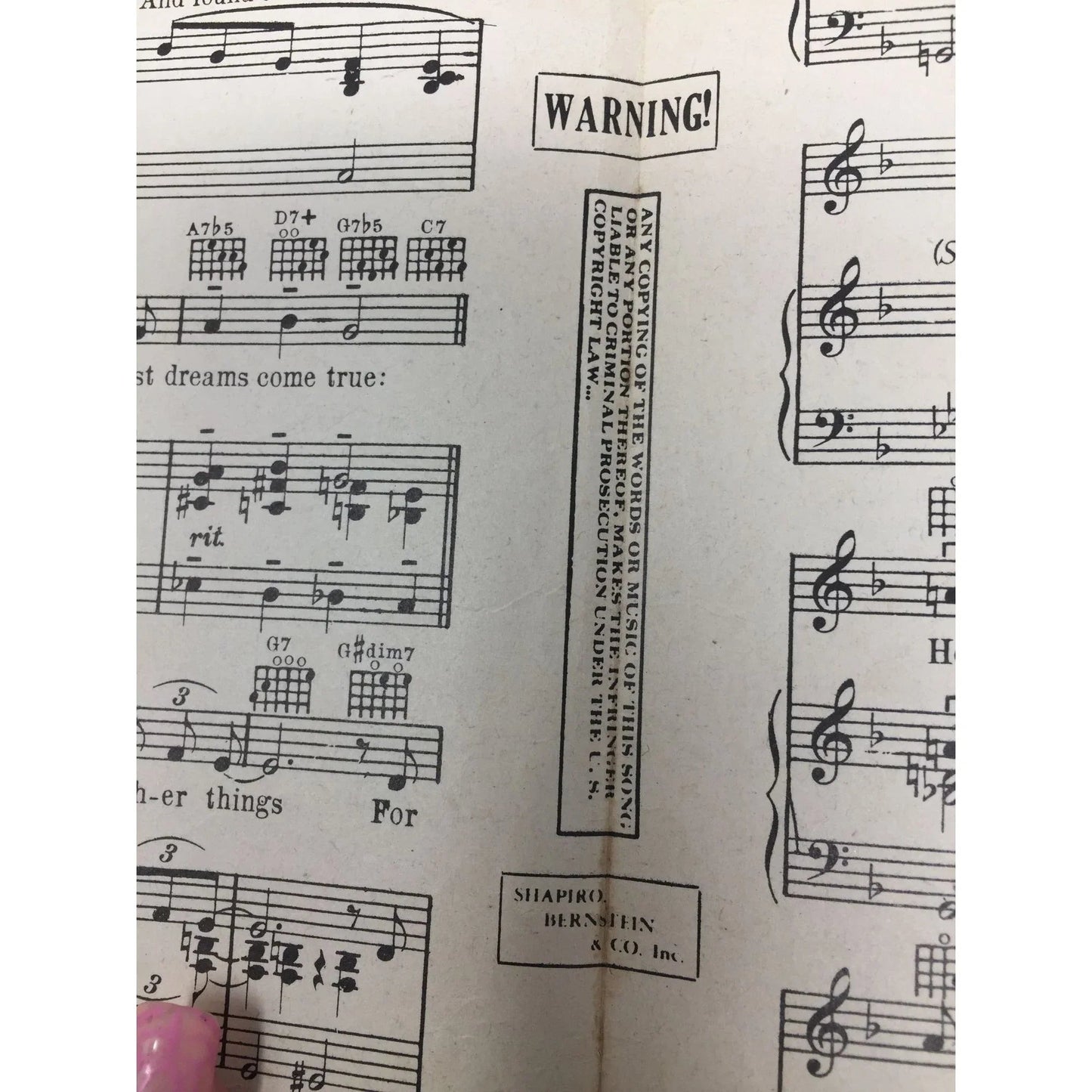 ''He Wears A Pair of Silver Wings'' by Eric Maschwitz and Michael Carr - A+ Stuff - SHEET MUSIC - A+ Stuff