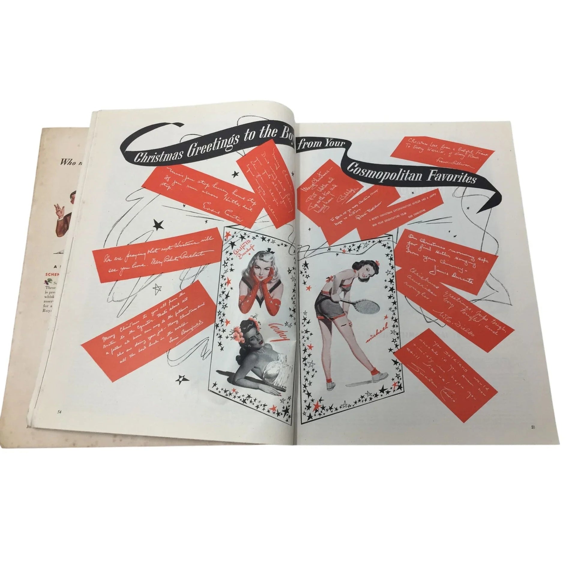 Hearst's International Cosmopolitan Vintage Magazine (Jan 1944) - A+ Stuff - Magazines - A+ Stuff