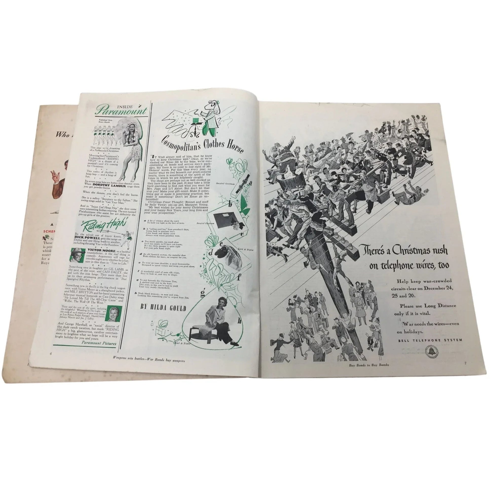 Hearst's International Cosmopolitan Vintage Magazine (Jan 1944) - A+ Stuff - Magazines - A+ Stuff
