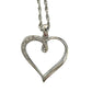 Heart Pendant with Diamond Accent - Rhodium Plated with 15" chain - Unbranded - Necklace with Pendant - A+ Stuff