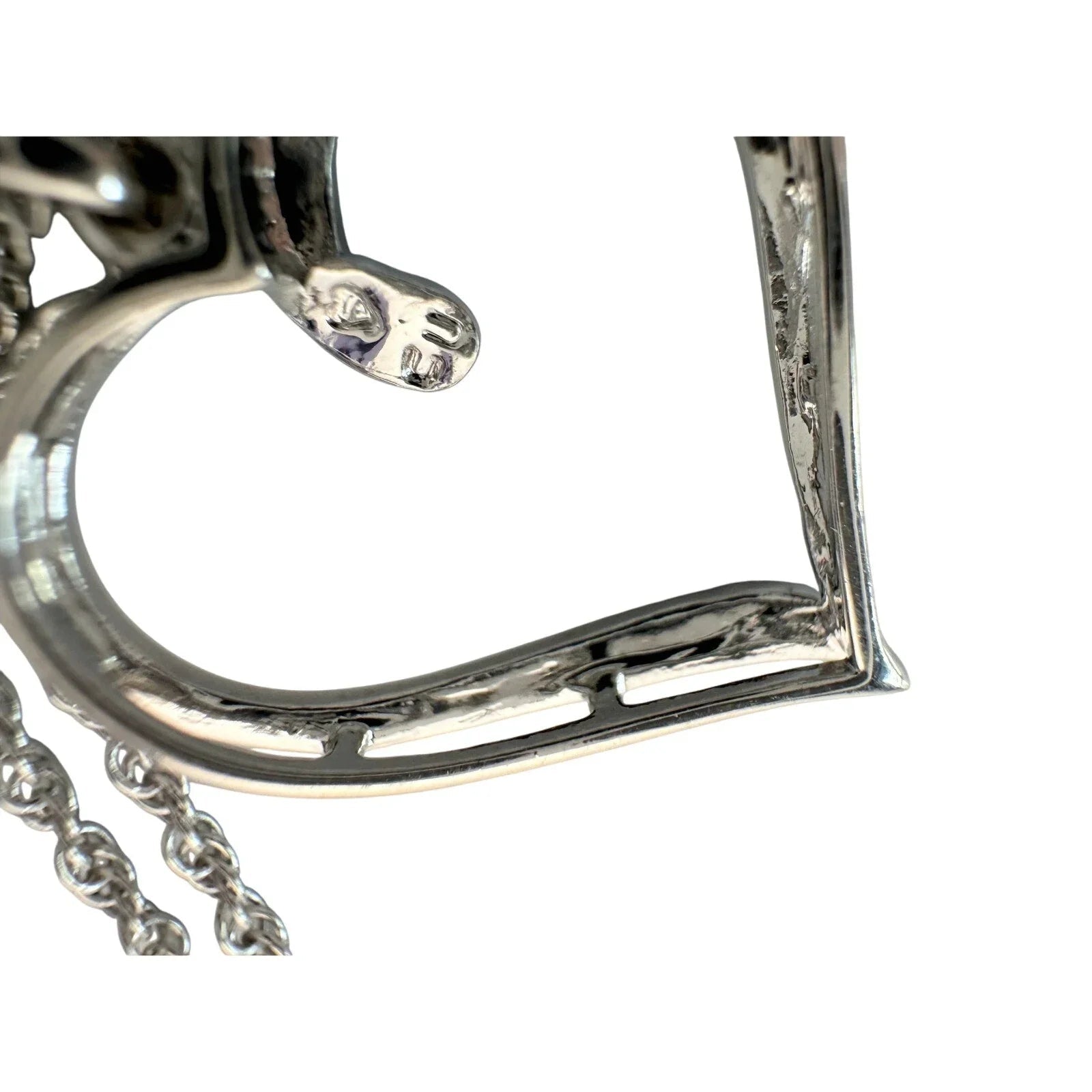 Heart Pendant with Diamond Accent - Rhodium Plated with 15" chain - Unbranded - Necklace with Pendant - A+ Stuff