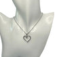 Heart Pendant with Diamond Accent - Rhodium Plated with 15" chain - Unbranded - Necklace with Pendant - A+ Stuff
