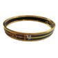 Hermès Belt Motif Enamel and Gold Plate Bangle Bracelet - Hermes - Bracelet - A+ Stuff
