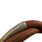 Hermes Brown Leather Tornado Bracelet - Hermès - Bracelet - A+ Stuff