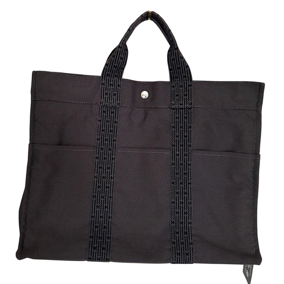 Hermes HerLine MM Tote Bag Charcoal Gray / Black - Hermes - Tote Bag - A+ Stuff