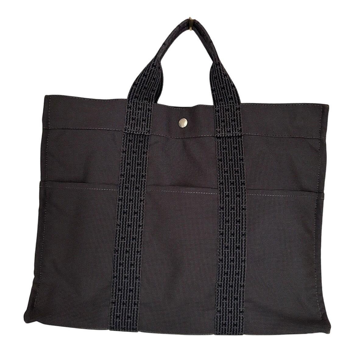 Hermes HerLine MM Tote Bag Charcoal Gray / Black - Hermes - Tote Bag - A+ Stuff