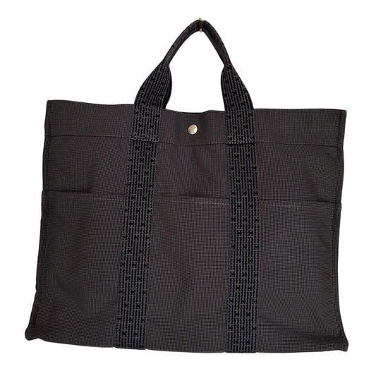 Hermes HerLine MM Tote Bag Charcoal Gray / Black - Hermes - Tote Bag - A+ Stuff