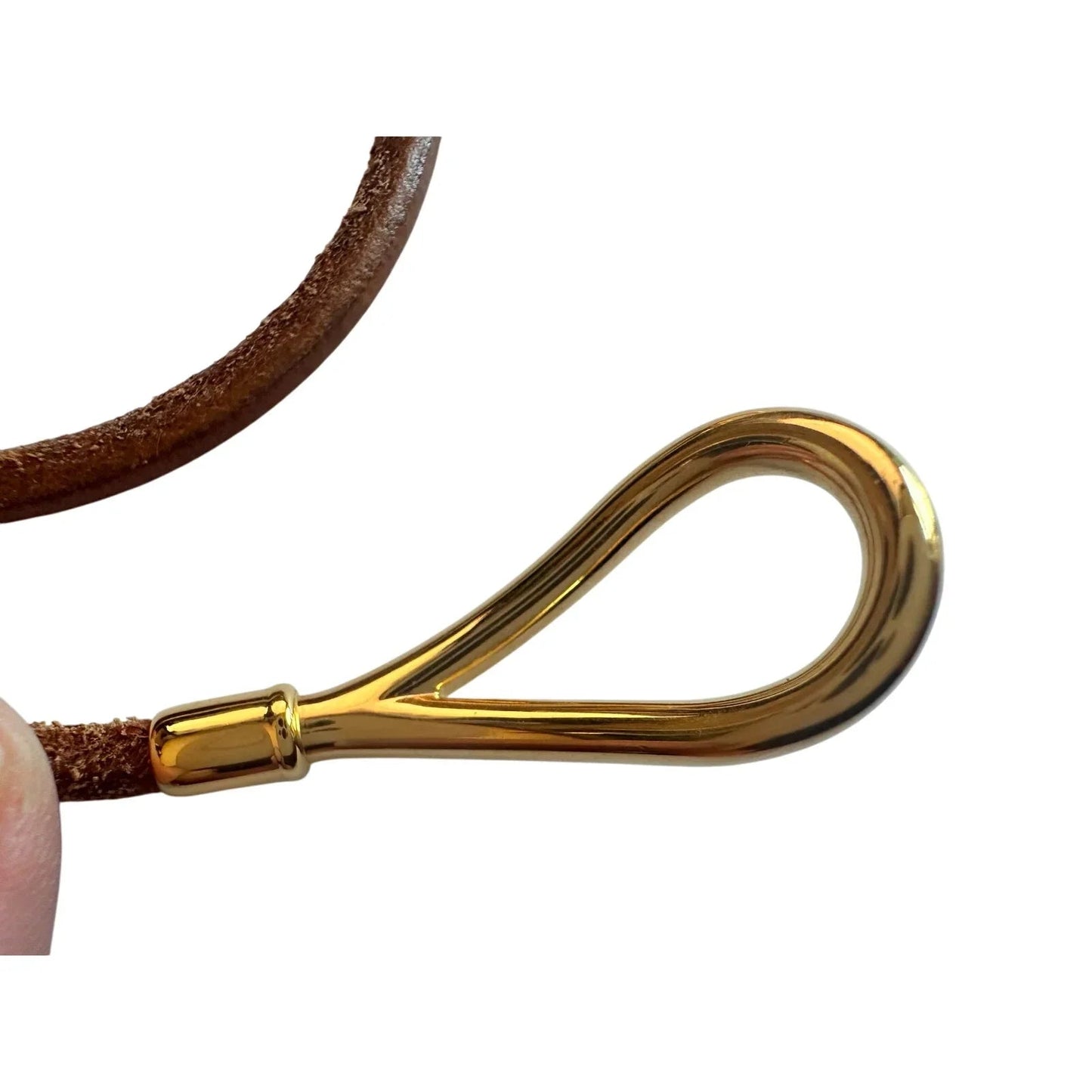Hermès Jumbo Leather Hook Double Wrap Bangle Bracelet Choker - Hermes - Bracelet - A+ Stuff