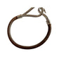 Hermès Jumbo Leather Hook Wrap Bangle Bracelet - Deep Brown - Hermès - Bracelet - A+ Stuff