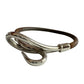 Hermès Jumbo Leather Hook Wrap Bangle Bracelet - Deep Brown - Hermès - Bracelet - A+ Stuff