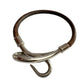 Hermès Jumbo Leather Hook Wrap Bangle Bracelet - Deep Brown - Hermès - Bracelet - A+ Stuff
