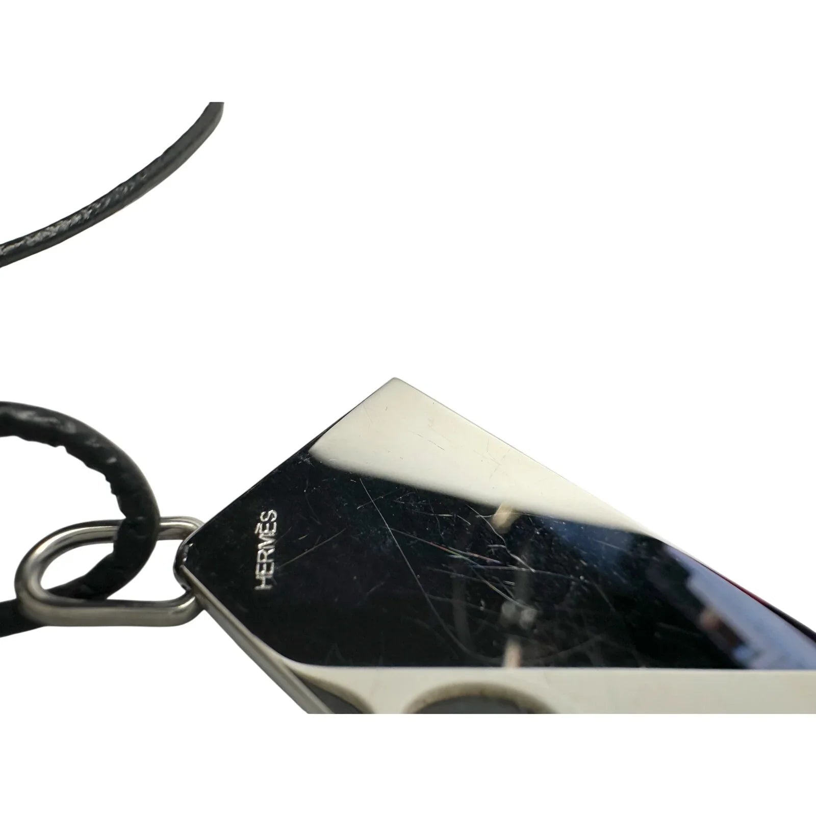 Hermes Leather Cord "AMOUR" (Top Only) Symbols Pendant - Hermès - Necklace with Pendant - A+ Stuff