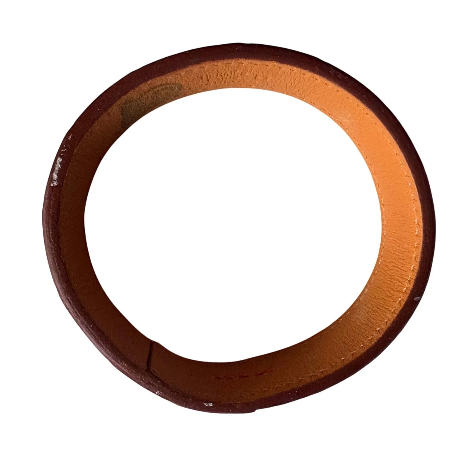 Hermes Red Croc Embossed Leather Bangle Bracelet - Hermès - Bracelet - A+ Stuff
