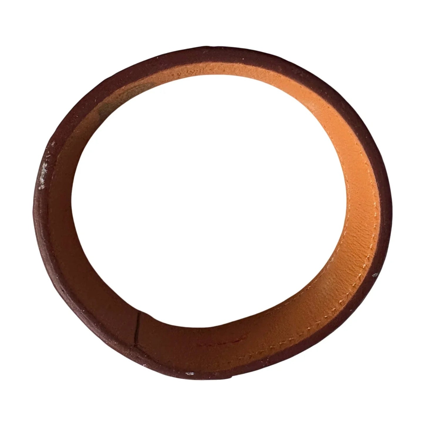 Hermes Red Croc Embossed Leather Bangle Bracelet - Hermès - Bracelet - A+ Stuff