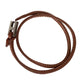 Hermes Tillet Leather Double Wrap Bracelet (Brown w White Stitching) - Hermès - Bracelet - A+ Stuff