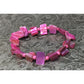 Women's Vibrant Pink Beaded Shell Stretchy Bracelet