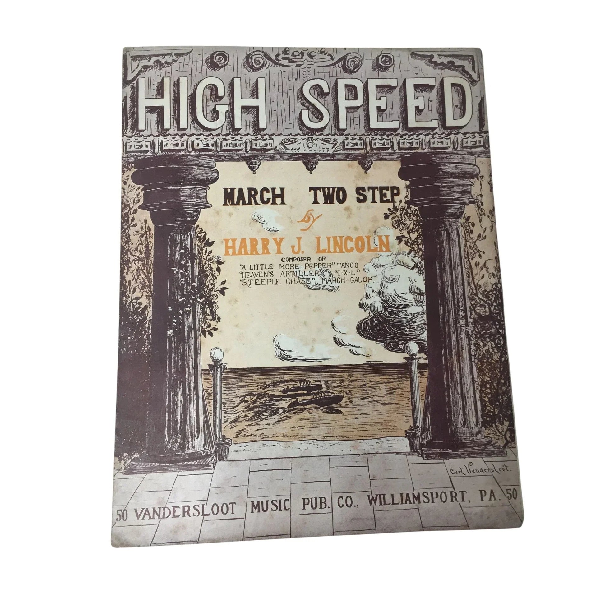 High speed : march two step by Harry J Lincoln - A+ Stuff - SHEET MUSIC - A+ Stuff