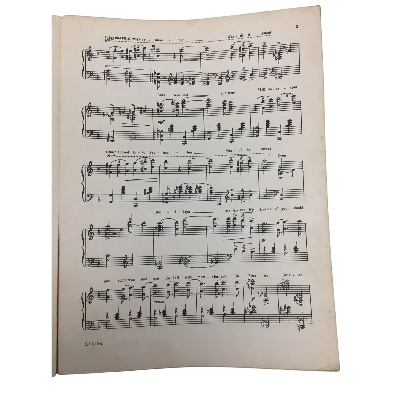 ''HOLIDAY'' Sheet Music by Mort Dixon and Ethel Ponce - A+ Stuff - SHEET MUSIC - A+ Stuff