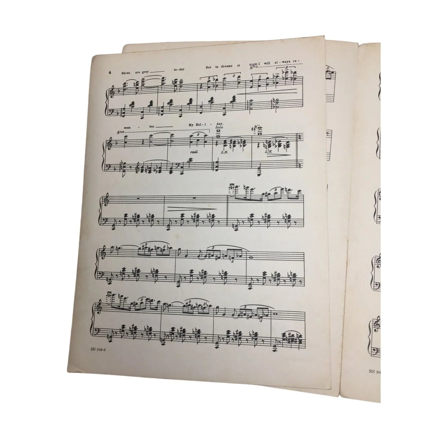 ''HOLIDAY'' Sheet Music by Mort Dixon and Ethel Ponce - A+ Stuff - SHEET MUSIC - A+ Stuff