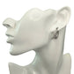 Holsted Jewelers Rhodium Plated Wide Detailed Hoop Diamond Earrings - Unbranded - Earrings - A+ Stuff