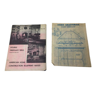 Home Craftsman Magazine Plans For Colonial Closet/Double Fireplace Wall