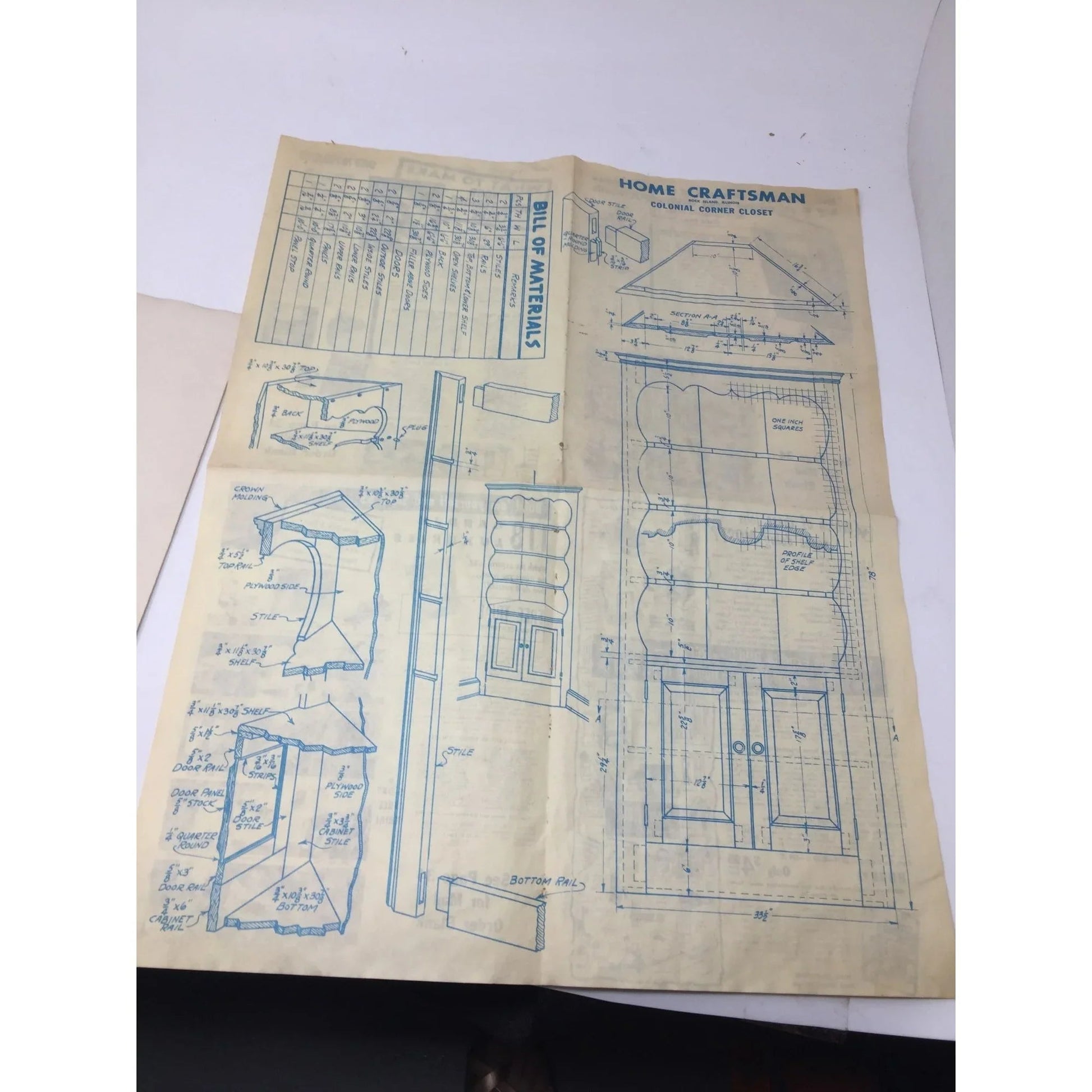 Home Craftsman Magazine Plans For Colonial Closet/Double Fireplace Wall - home craftsman - Magazines - A+ Stuff