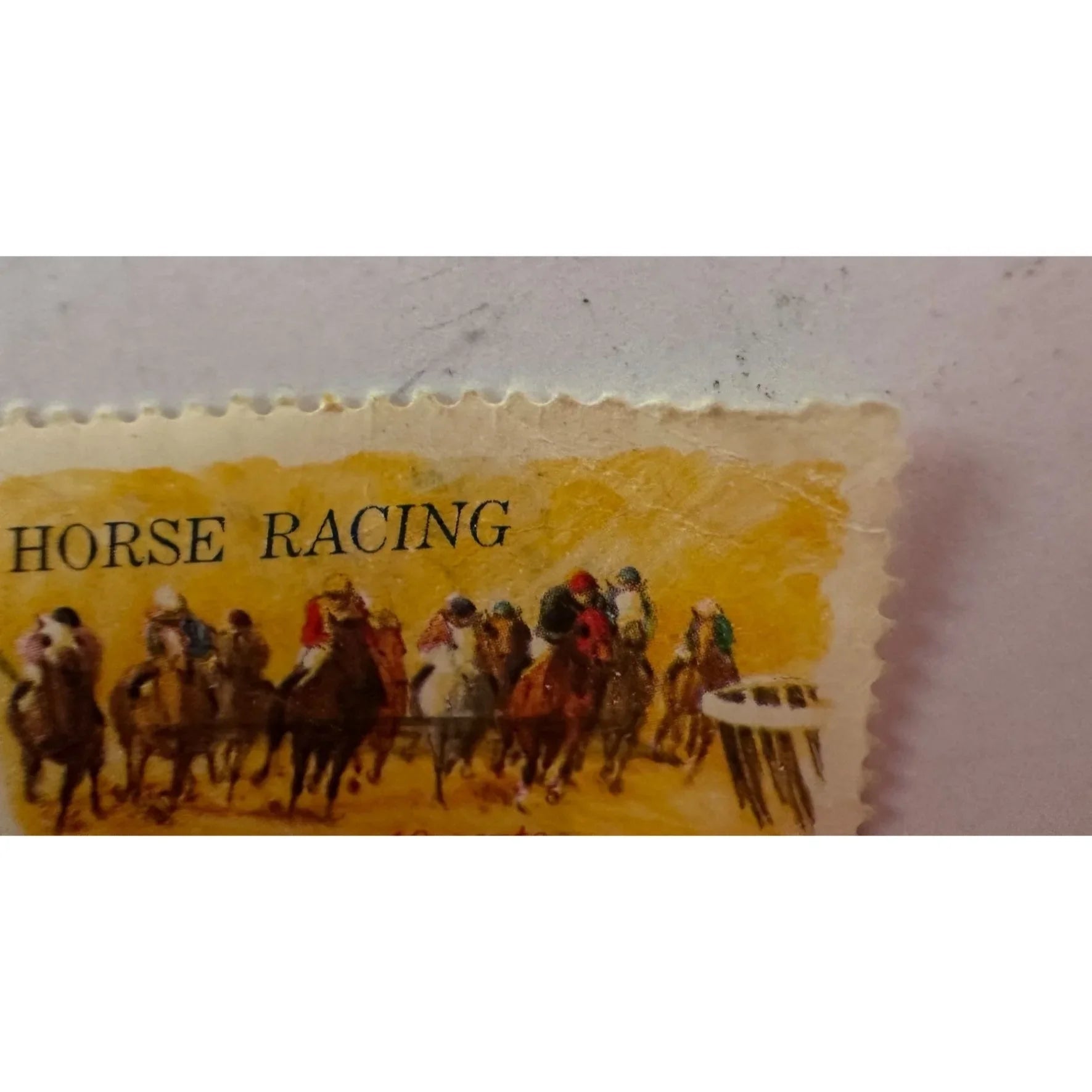 ''HORSE RACING'' 10 CENT U.S. POSTAGE STAMP - A+ Stuff - Stamp - A+ Stuff
