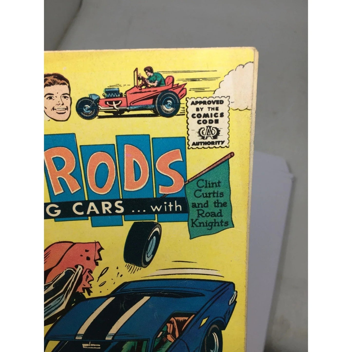 ''HOT RODS AND RACING CARS... WITH CLINT CURTIS AND THE ROAD KNIGHTS'' - A+ Stuff - comic books - A+ Stuff