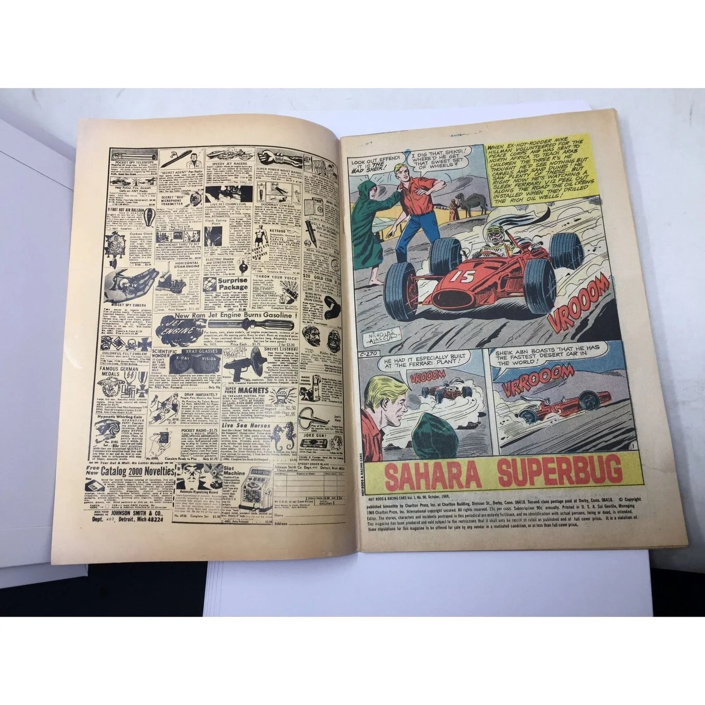 ''HOT RODS AND RACING CARS... WITH CLINT CURTIS AND THE ROAD KNIGHTS'' - A+ Stuff - comic books - A+ Stuff