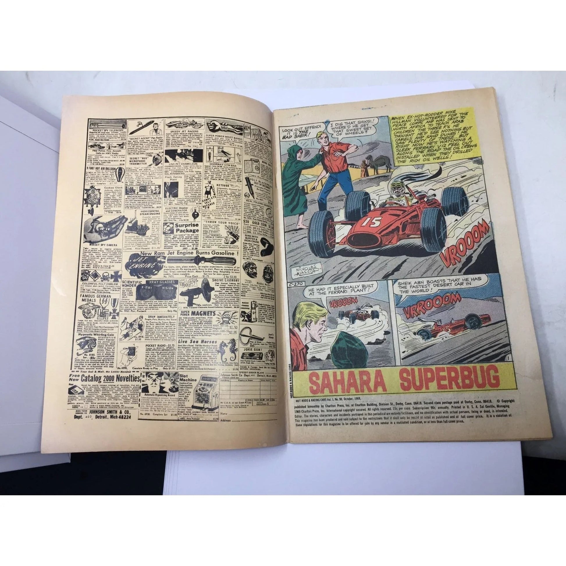 ''HOT RODS AND RACING CARS... WITH CLINT CURTIS AND THE ROAD KNIGHTS'' - A+ Stuff - comic books - A+ Stuff