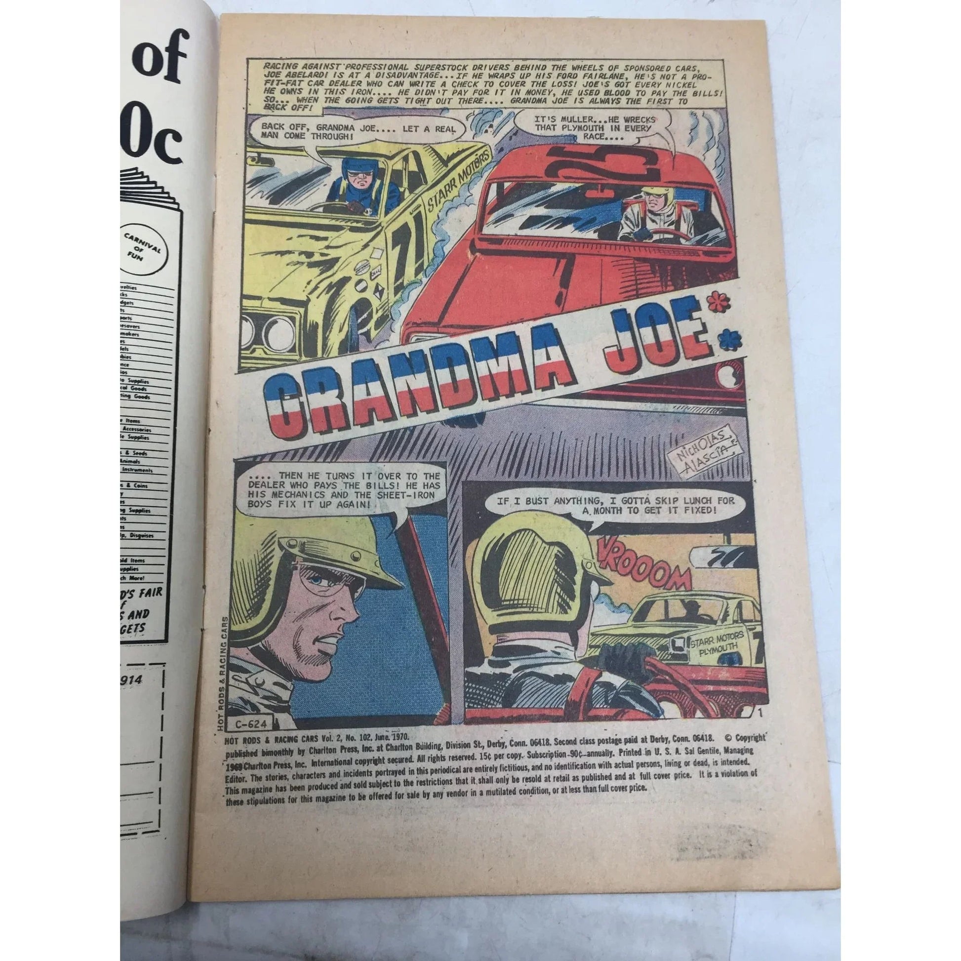 Hot Rods and Racing Cars... with Clint Curtis and the road knights - A+ Stuff - comic book - A+ Stuff