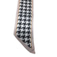 Houndstooth Print Skinny Purse Scarf (Black, White and Pink) - A+ Stuff - Scarf - A+ Stuff
