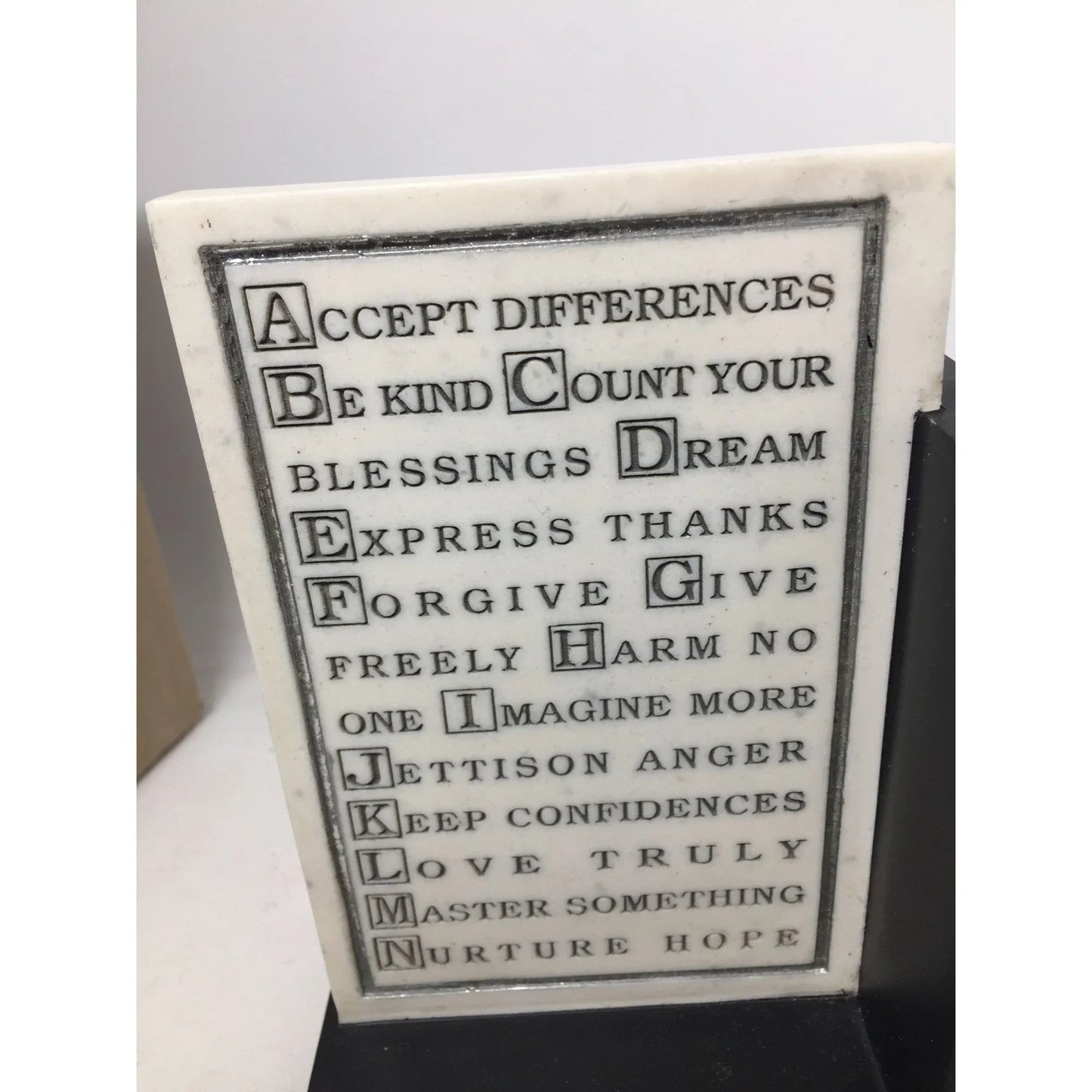 House Parts Inc Pair Of The ABC' s Of Life Bookends (2) - HOUSE PARTS, INC - Decor - A+ Stuff
