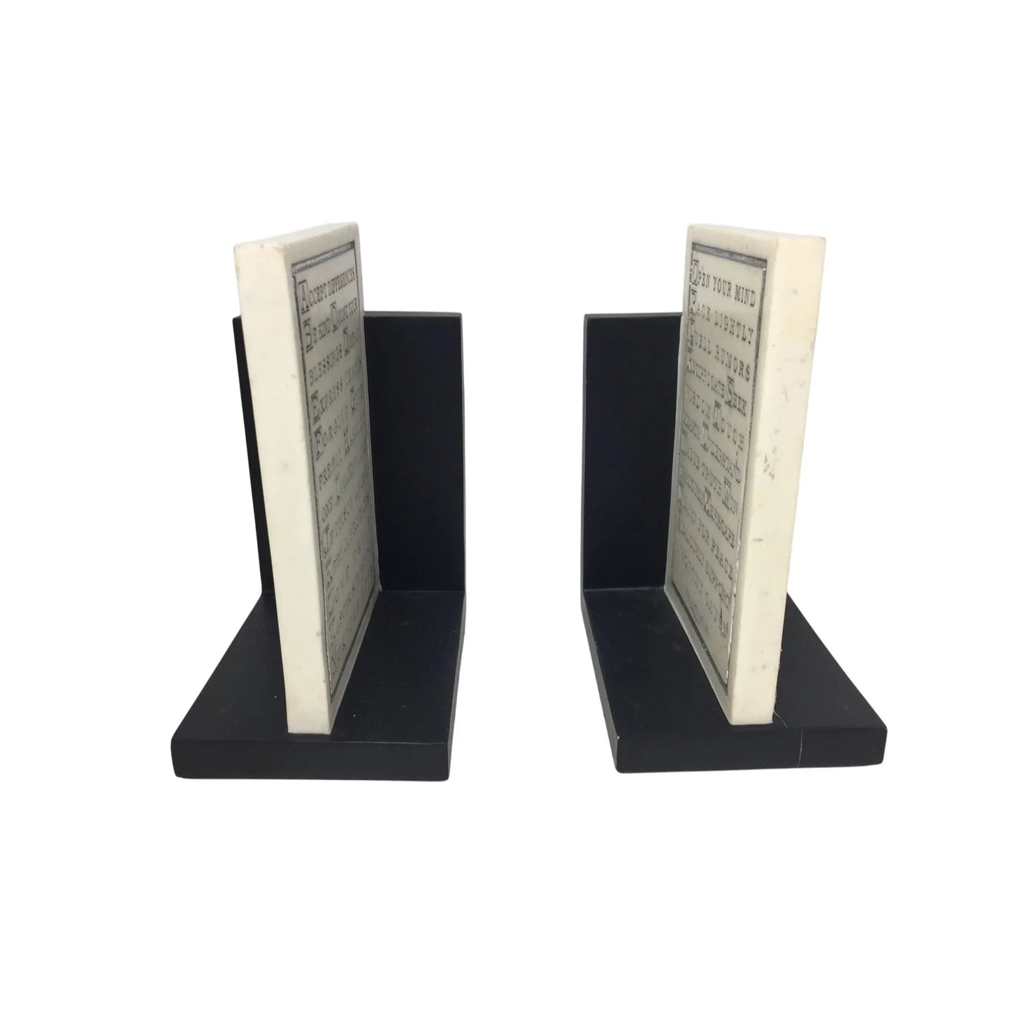 House Parts Inc Pair Of The ABC' s Of Life Bookends (2) - HOUSE PARTS, INC - Decor - A+ Stuff