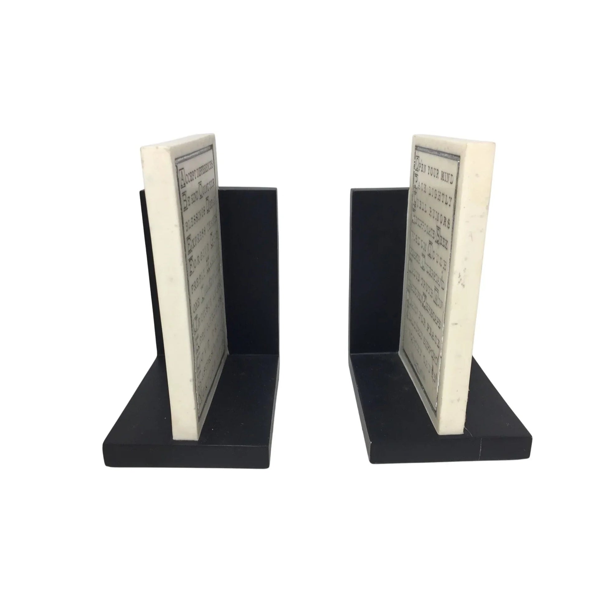 House Parts Inc Pair Of The ABC' s Of Life Bookends (2) - HOUSE PARTS, INC - Decor - A+ Stuff