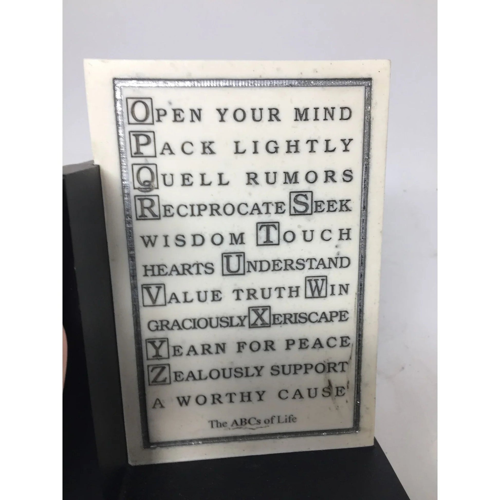 House Parts Inc Pair Of The ABC' s Of Life Bookends (2) - HOUSE PARTS, INC - Decor - A+ Stuff