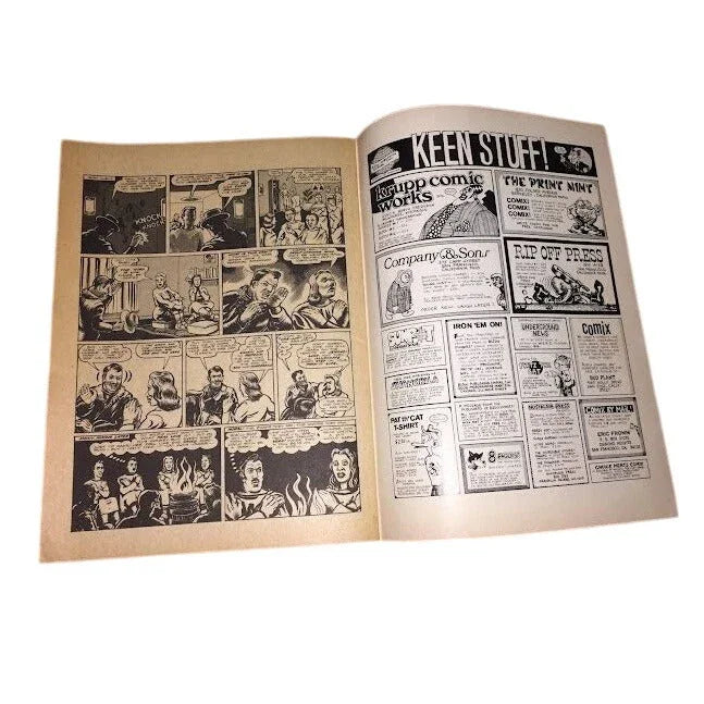 Bijou Funnies No. 6 Underground Comic Book- 1970s Bijou Funnies  A+ Stuff comic book