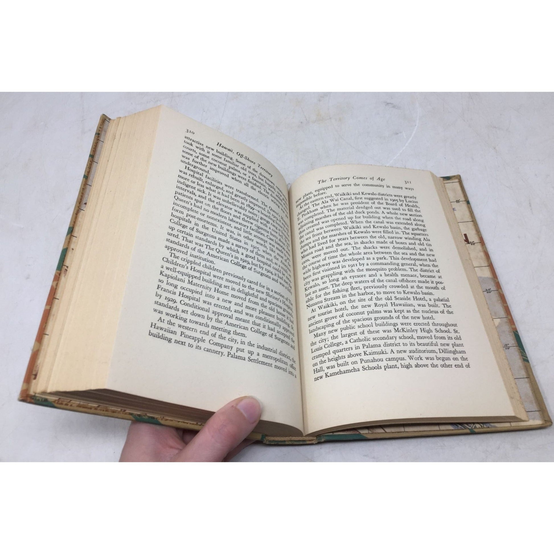 Antique Hard Cover Copy of "Hawaii, Off-Shore Territory" by Helen Gay Pratt unbranded  A+ Stuff Vintage Books