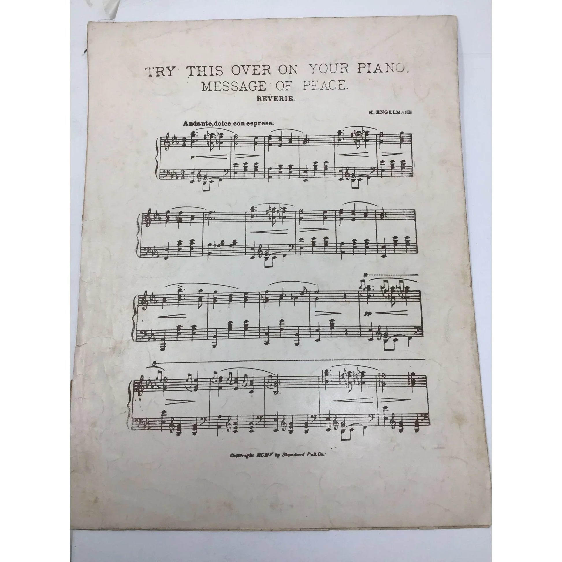 Humoreske A Parisian Novel Vintage Sheet Music book - A+ Stuff - Sheet Music - A+ Stuff